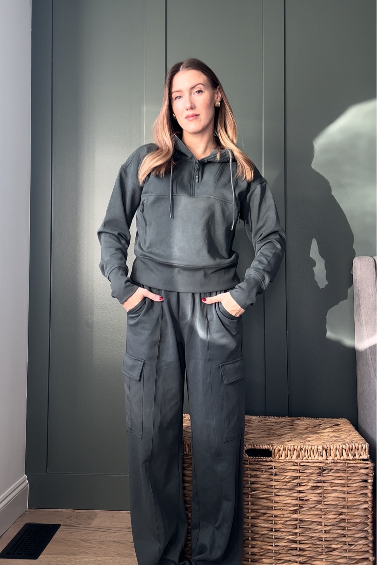 Casual way to dress up a sweatsuit! 

#LTKcanada #LTKtravel #LTKfitness