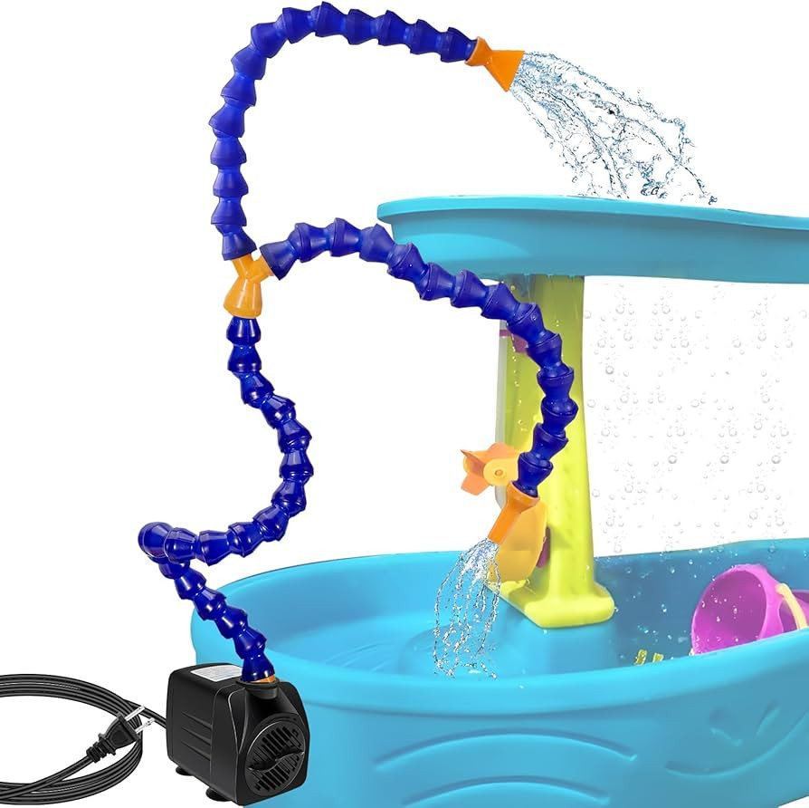 2 Tubes Kids Water Table Pump,Automatic Water Table Accessories Pump,Summer Outdoor Splashes Tabl... | Amazon (US)
