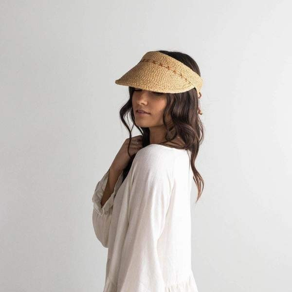 Laila Raffia Visor | Gigi Pip