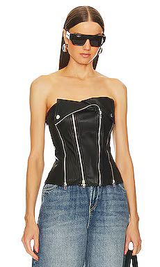 x Bridget Dani Faux Leather Corset
                    
                    superdown | Revolve Clothing (Global)