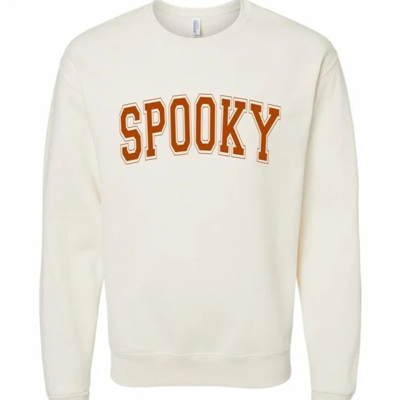 Spooky Sweatshirt Varsity Letters Fall Spooky Season - Etsy | Etsy (US)