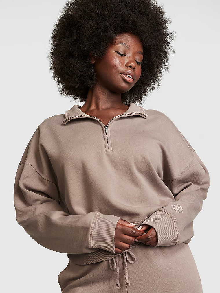 Premium Fleece Half-Zip Sweatshirt | Victoria's Secret (US / CA )