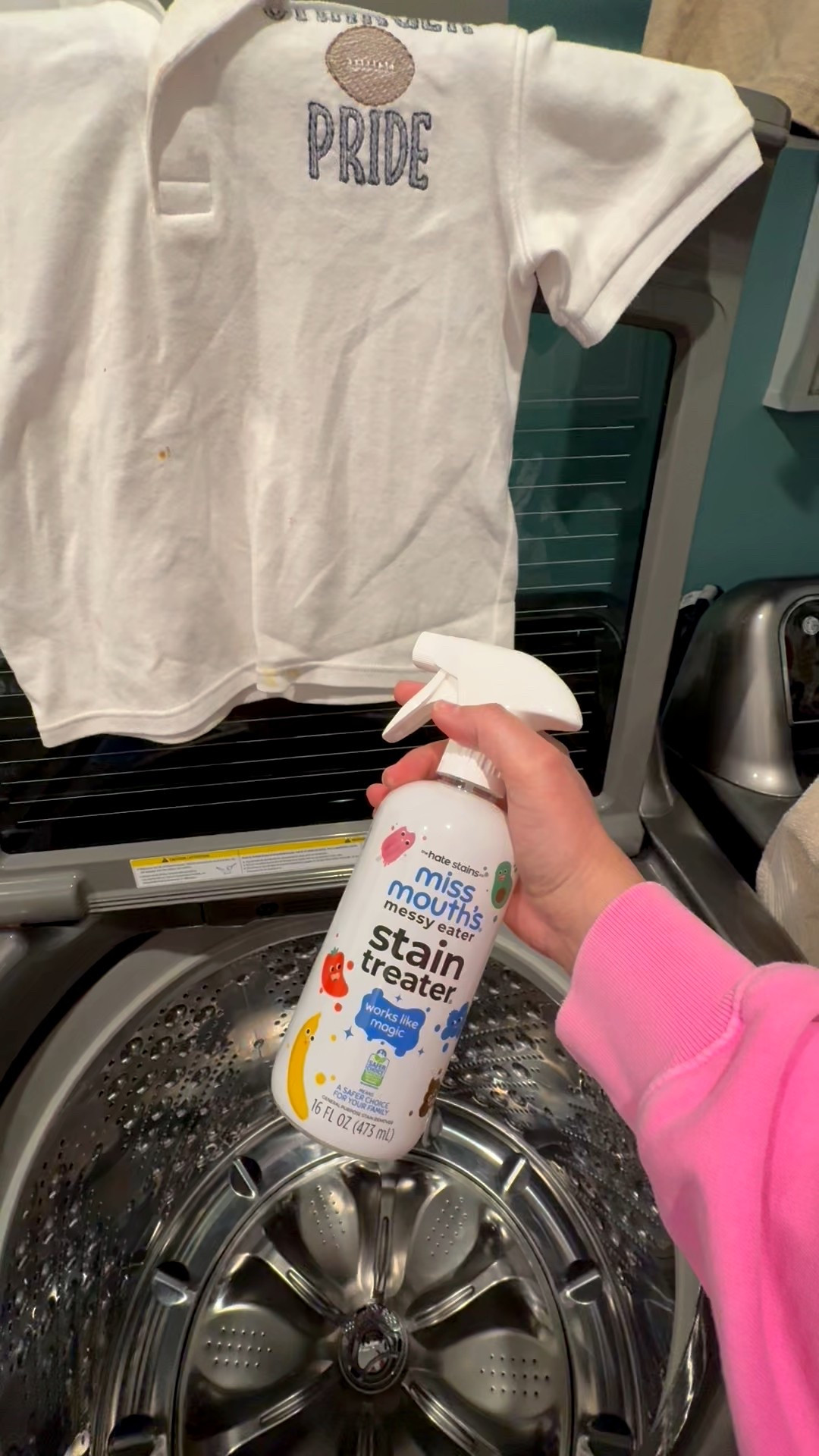 Preschool stains don’t stand a chance with this stuff! 🫧

I cannot live without Miss Mouth's Messy Eater Stain Treater Spray. It keeps Duke’s polos looking fresh, bright and white. ✨

#LTKmomlife #LTKKids #LTKFamily
