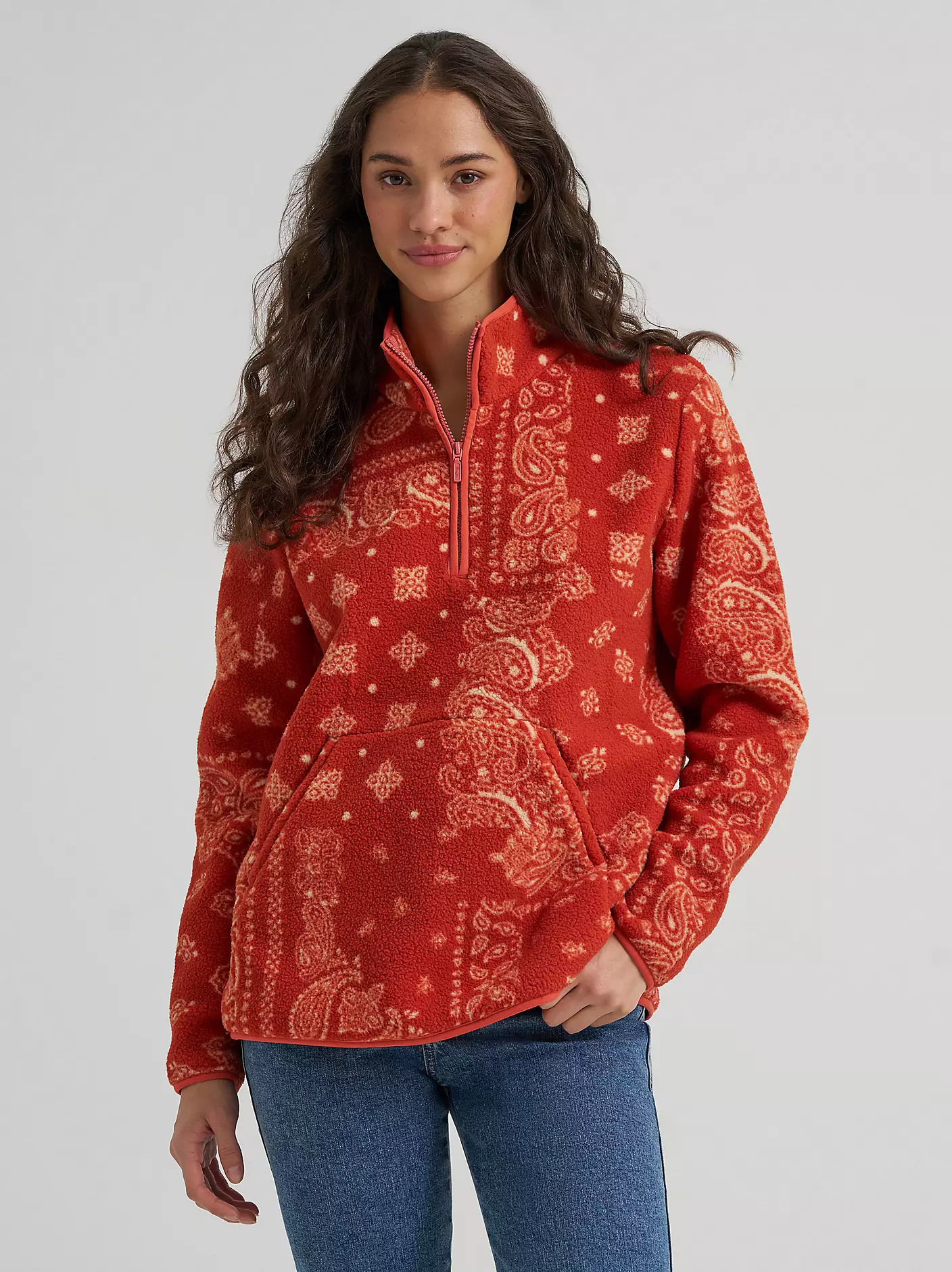 Women's Wrangler High Plains Sherpa Zip Pullover | Wrangler