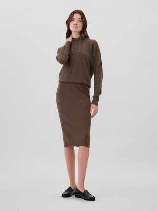 CashSoft Ribbed Sweater Midi Skirt | Gap Factory