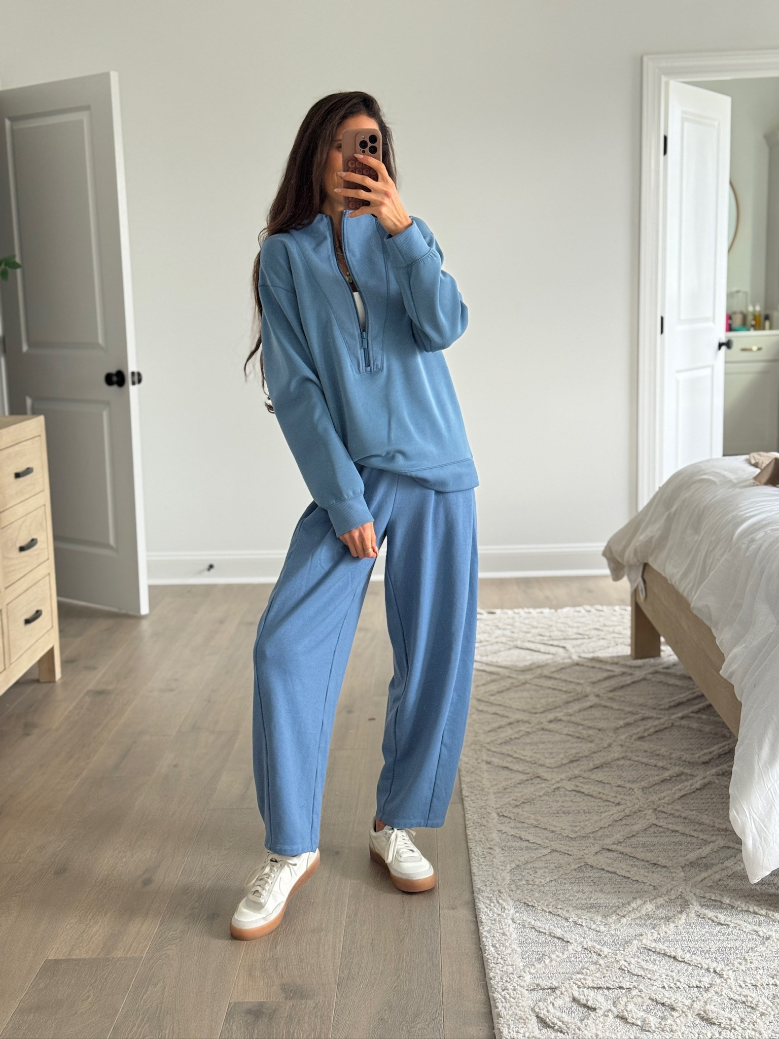 Matching lounge set from Target that’s comfortable but still feels put together. Easy everyday outfit for errands, travel days, or casual workwear. Target fashion finds, affordable athleisure, cozy set, casual outfit ideas.

#LTKSeasonal #LTKFindsUnder50 #LTKootd