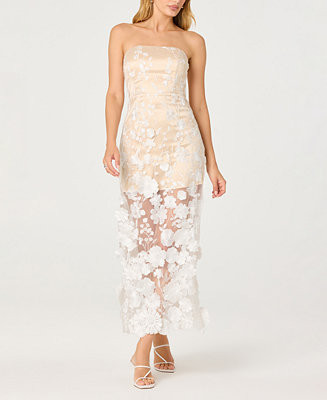 ASTR the Label Women's Tanisha Strapless Dress - Macy's | Macy's