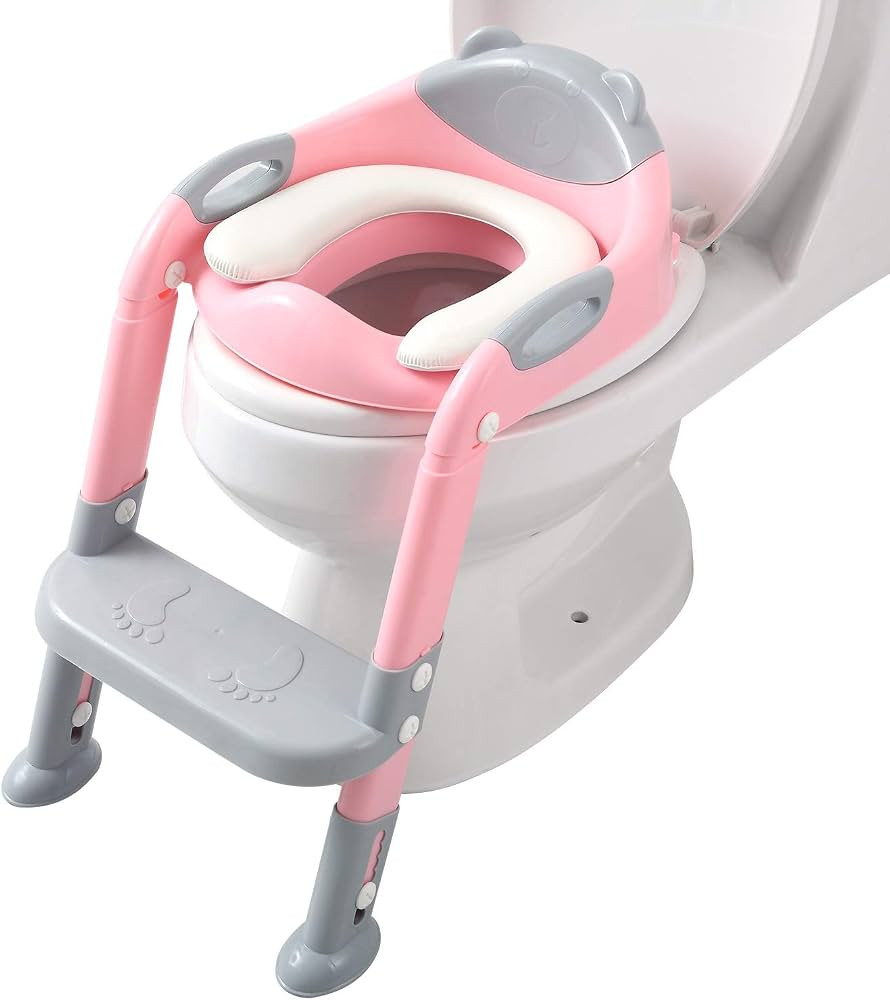 Potty Training Seat Ladder Girls, Toddlers Potty Chair Potty Seat, Kids Potty Training Toilet Sea... | Amazon (US)