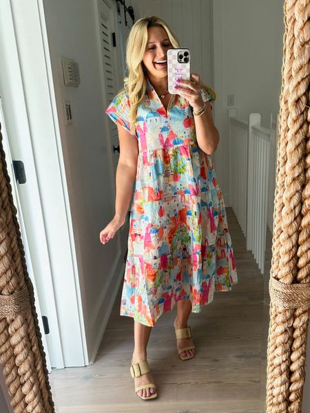 Perfect midi dress for summer! Wearing a small. Code FANCY15 for 15% off 

#LTKFindsUnder100 #LTKSeasonal #LTKStyleTip