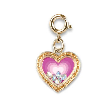 CHARM IT(R) Gold Heart Shaker Charm | Persnickety