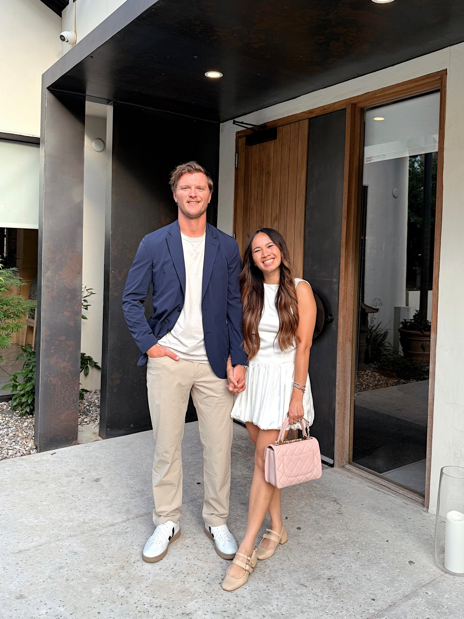 White bubble dress in small petite! High-Neck Bubble Hem Mini Dress on sale 