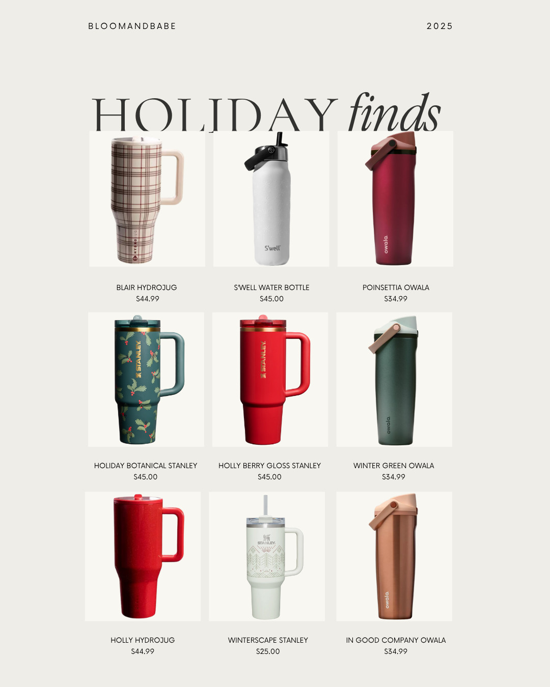 These tumblers have quickly become my go-to for the season. They’re cute, practical, and add a little holiday cheer to every drink. 

 #LTKHoliday #LTKSeasonal #LTKStyleTip