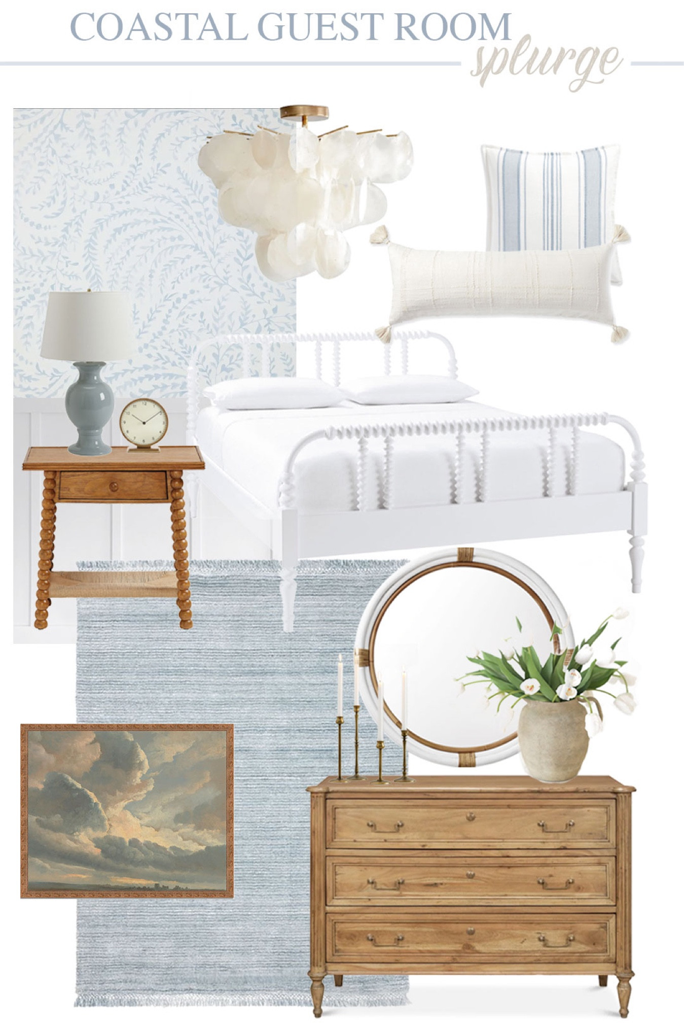 Coastal guest room… #guestroom #bedroom #coastaldecor #beachhouse #beachdecor #guestbedroom 

#LTKhome #LTKSeasonal #LTKsalealert
