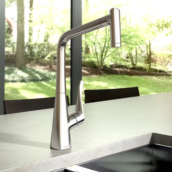 14820001 Metris Pull Out Single Handle Kitchen Faucet | Wayfair North America