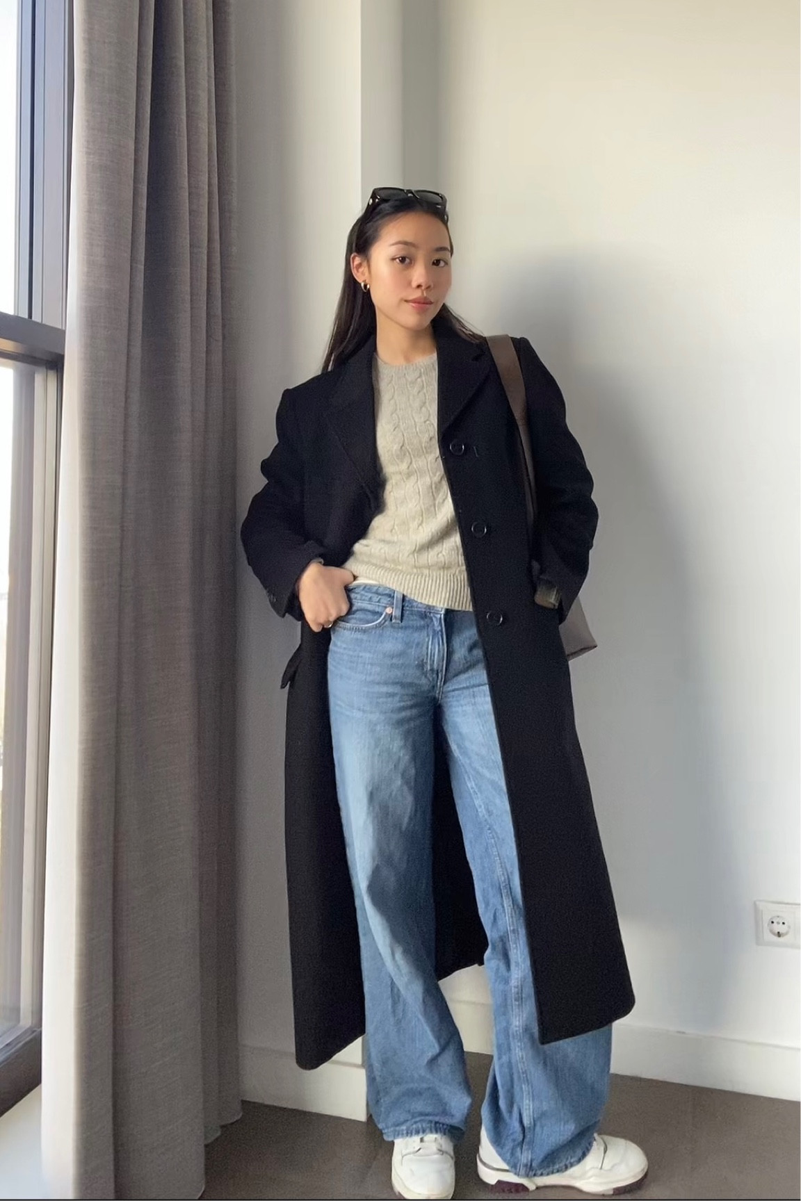 Winter outfit idea: Wool coat is from W Concept, knit is from Ralph Lauren, Jeans are from Weekday and shoes are from New Balance #ltkgift

#LTKfindsunder100 #LTKfindsunder50 #LTKGiftGuide