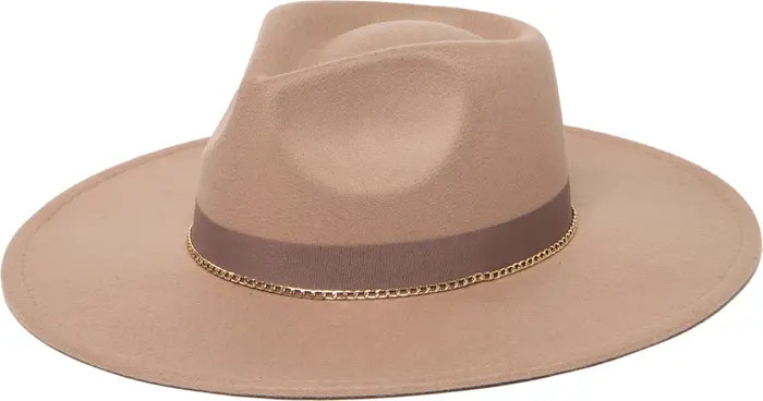 Chain Trim Fedora Hat | Nordstrom Rack