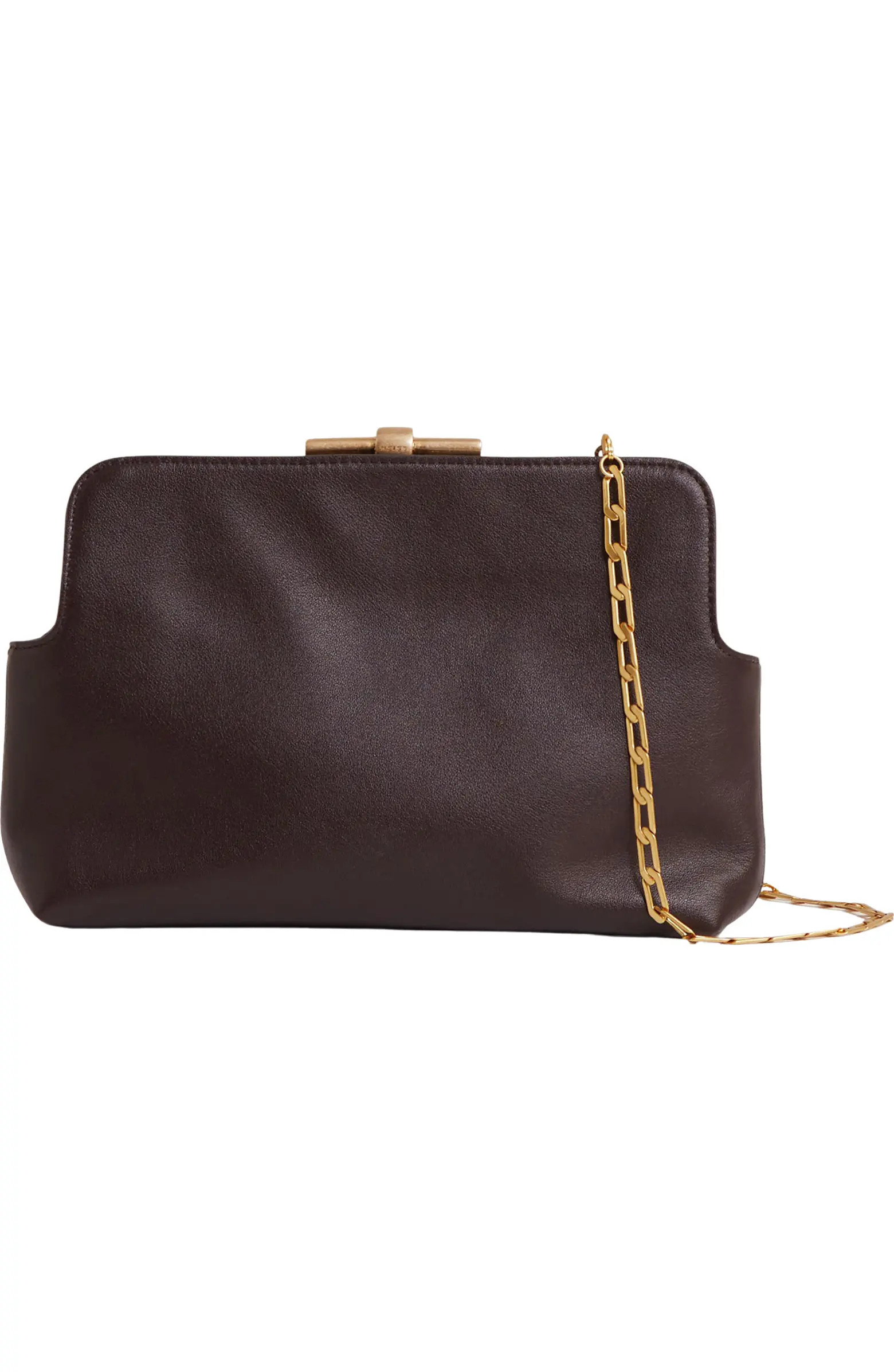 Reiss Bethany Leather Frame Clutch | Nordstrom | Nordstrom