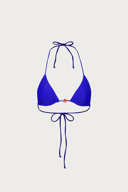 Beaded Triangle Top (Cobalt Blue) | SAME