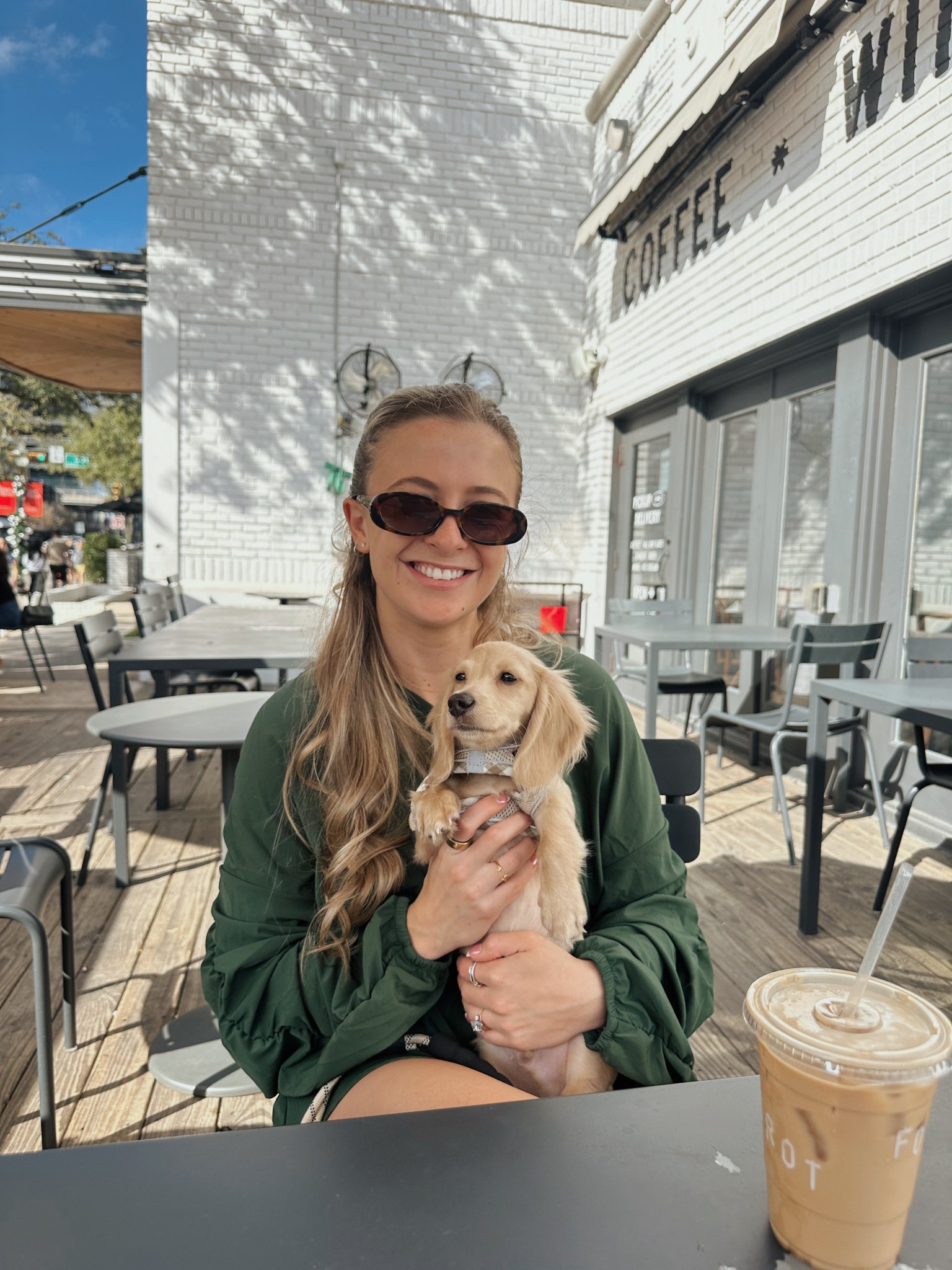 matching set, green, workout clothes, activewear, puppy things 

#LTKActive