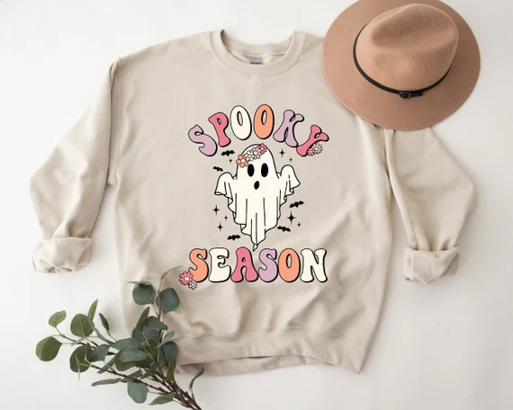 Spooky Season Sweatshirt and Hoodie Crewneck Sweatshirt - Etsy | Etsy (US)