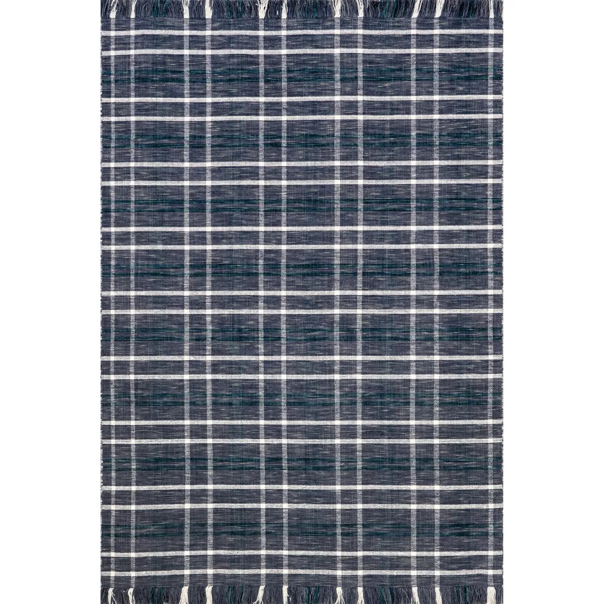 Nuloom Loretta Plaid Wool Fringe Indoor Area Rug | Target