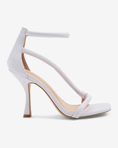 Tube Strap Heeled Sandals | Express