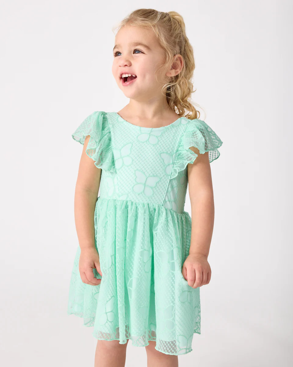 Butterfly Brook Smocked Flutter Dress | Little Sleepies