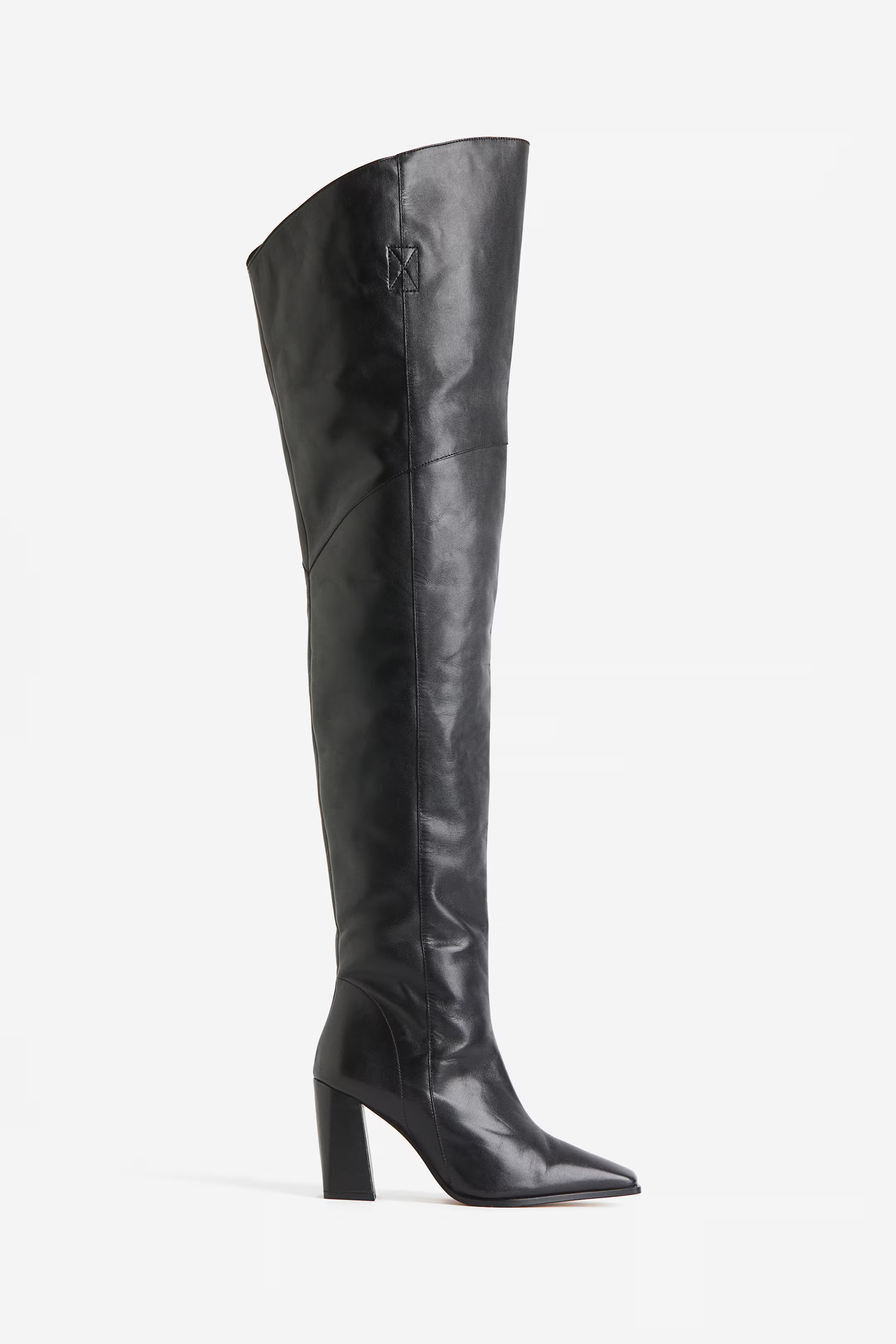 Over-the-knee leather boots | H&M (UK, MY, IN, SG, PH, TW, HK)
