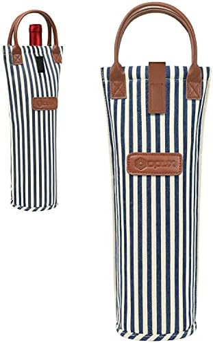 OPUX Single Bottle Wine Tote Bag - Insulated Padded Thermal Wine Carrier Bag for One Bottle | Por... | Amazon (US)