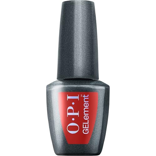 OPI GELement Single & Red-y | Opaque Bright Cool Red Crème LED Cure Gel Nail Polish | DIY Salon Quality Gel Manicure | Vegan Formula, Durable Wear with High Shine Finish | 0.3 Fl Oz. | Amazon (US)