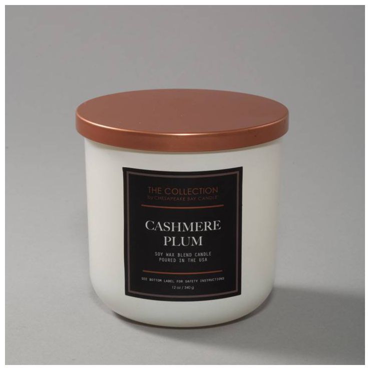 12oz Jar Candle Cashmere Plum - The Collection By Chesapeake Bay Candle | Target