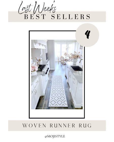 This woven runner rug is one of this week’s best sellers! It’s gorgeous in the kitchen or any room of your home

#LTKsalealert #LTKfindsunder100 #LTKhome