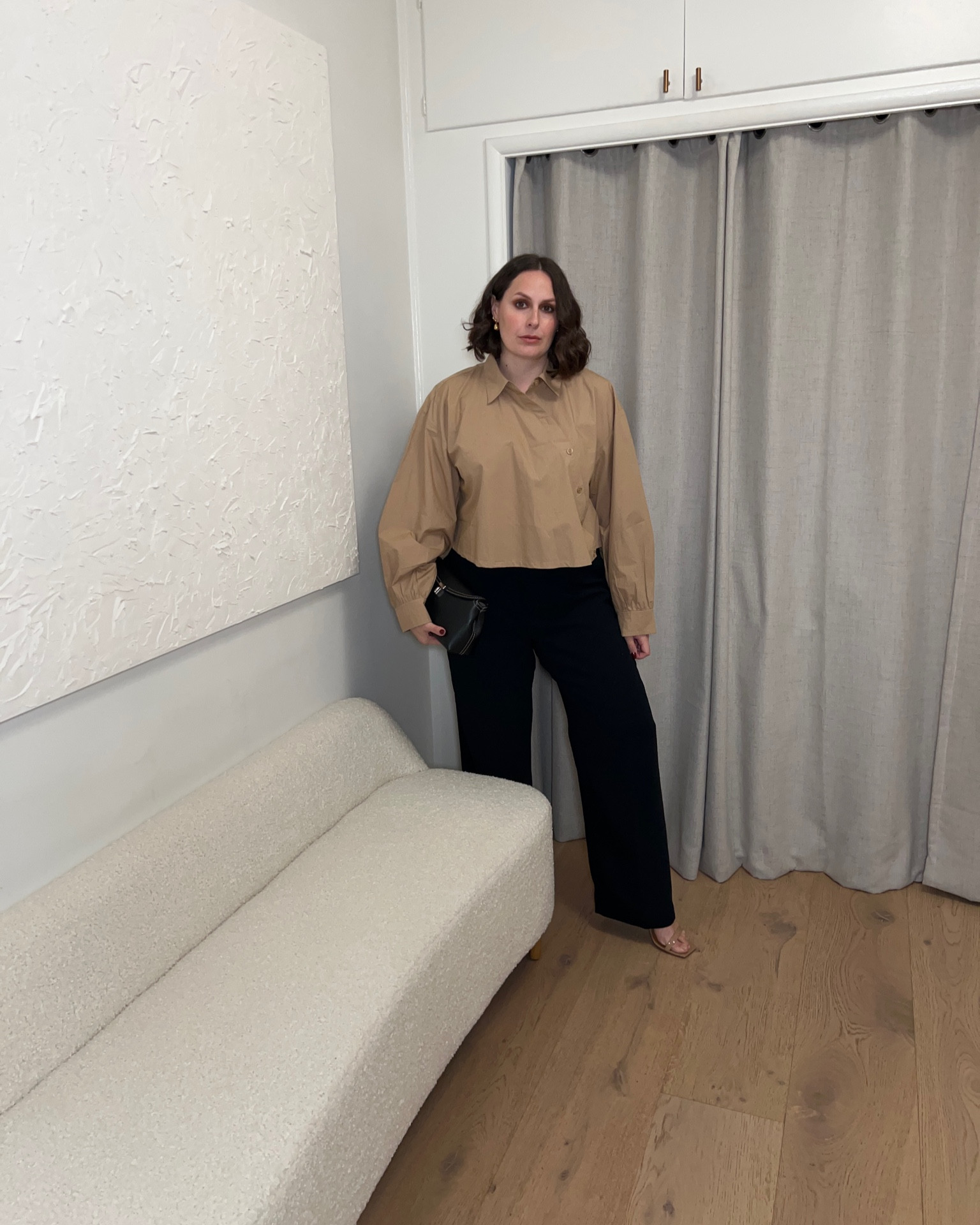 Date night outfit when it’s cold out and you want to be comfy…
Midsize, shirt, black pant, Toteme, aritzia, byfar 

#LTKstyletip #LTKmidsize #LTKplussize