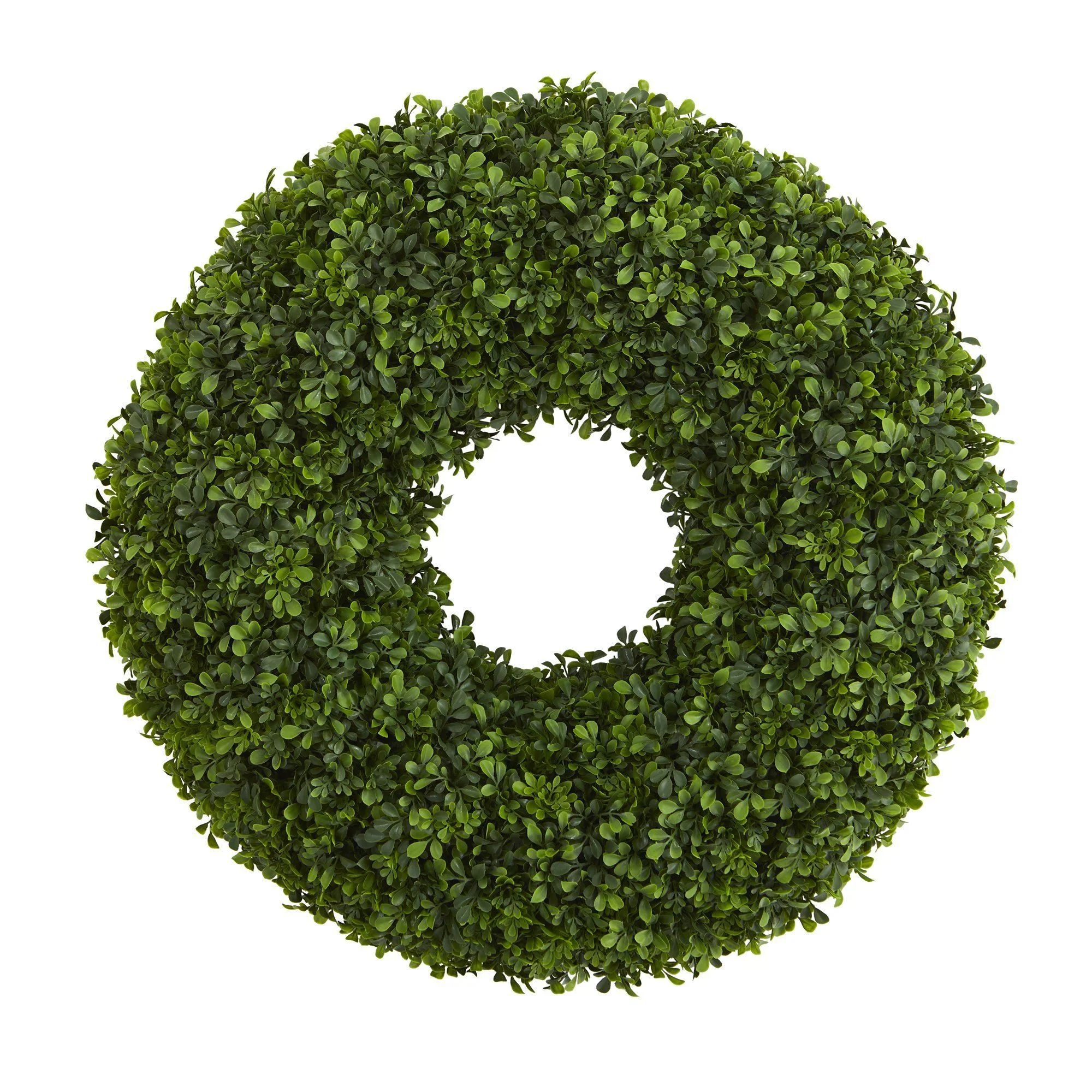 28” Boxwood Artificial Wreath | Nearly Natural