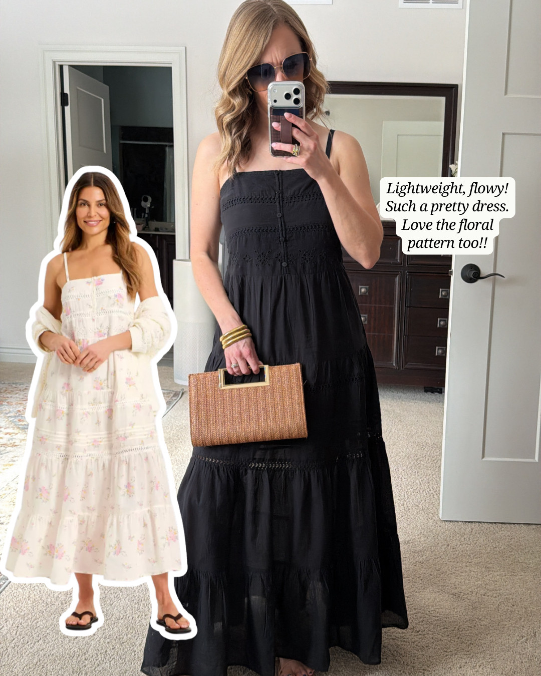 Lightweight, flowy & so pretty! Love the floral pattern too! 

 #LTKSeasonal #LTKOver40 #LTKPetite