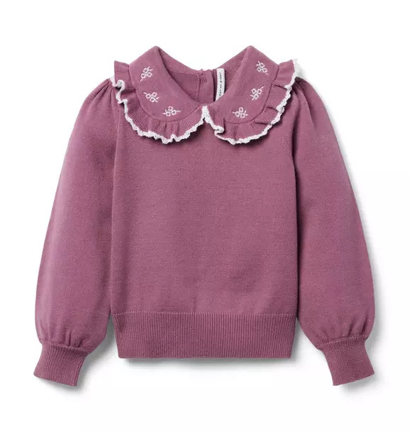 Embroidered Collar Sweater | Janie and Jack