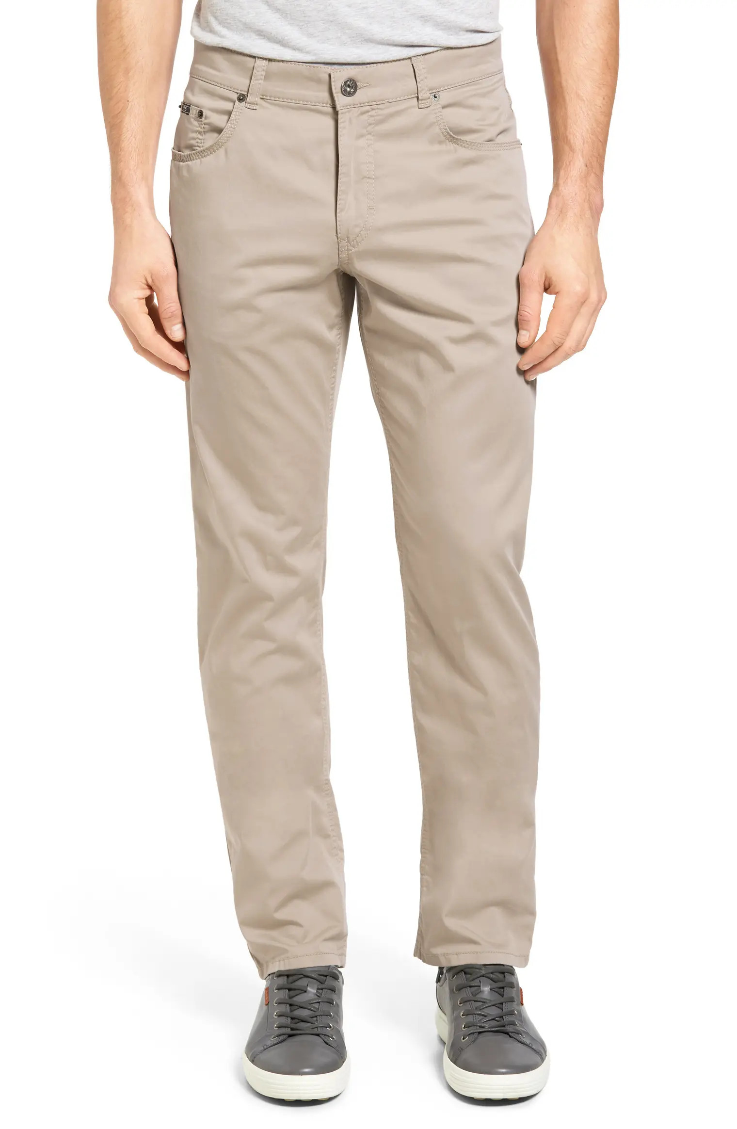 Cooper Prestige Straight Leg Stretch Cotton Pants | Nordstrom