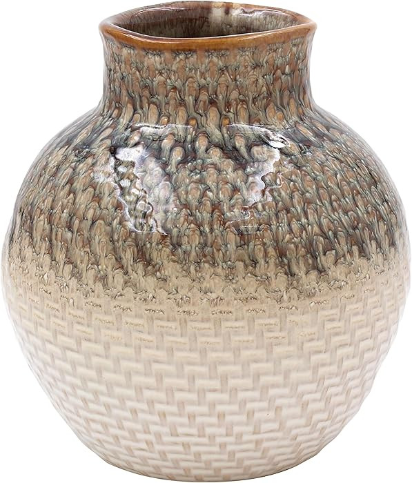 Lesser & Pavey Weave Vase Grey 15cm | Stylish Decorative Ceramic Vase for Home and Office | Elega... | Amazon (US)