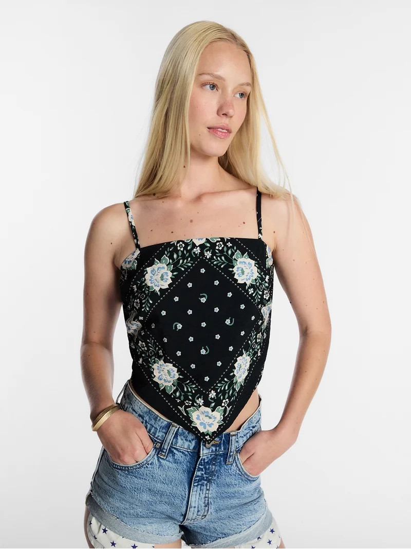 Kacey Lee Women's Bandana Top, Size XS-XXL | Walmart (US)