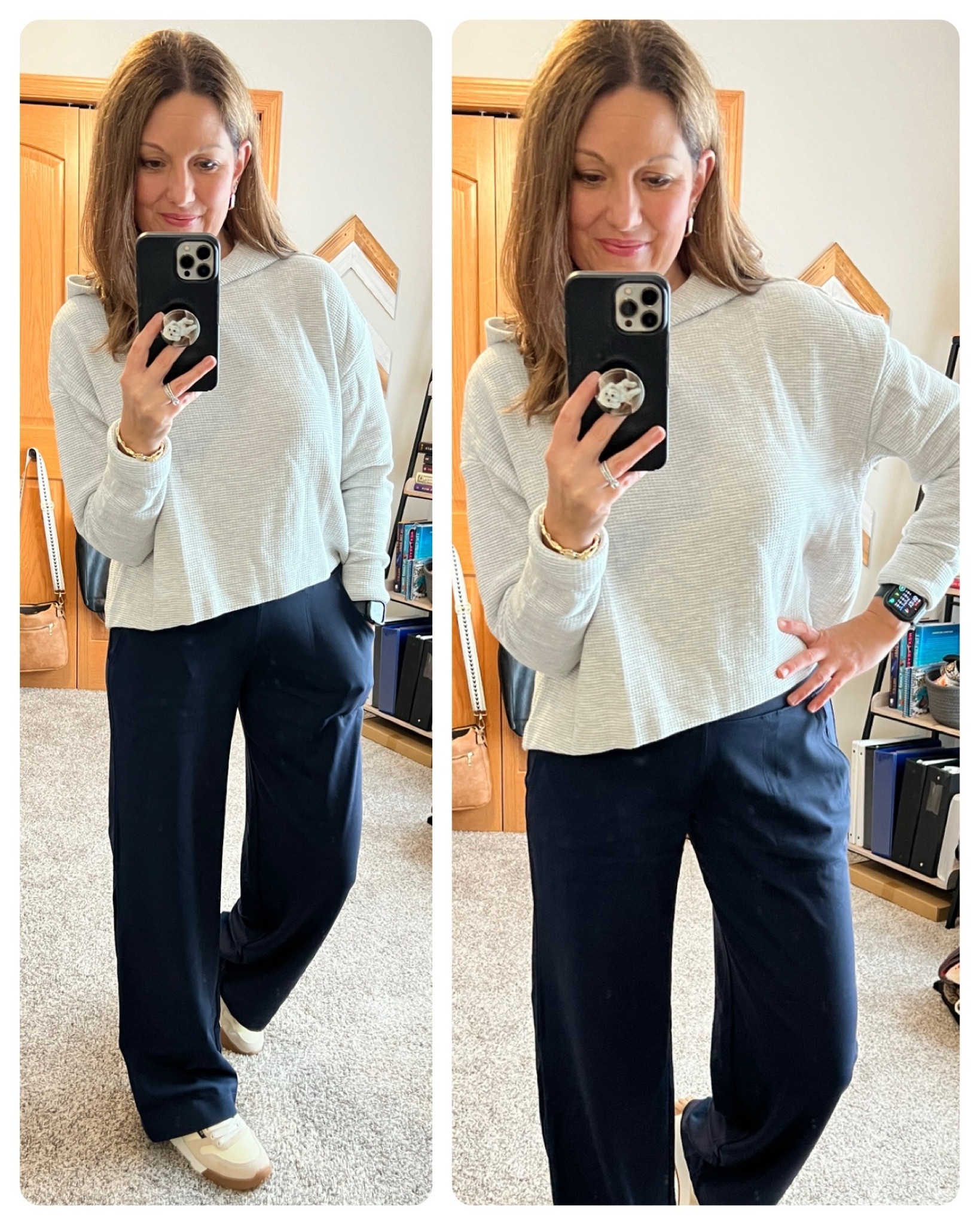 Athleta is one of my favorite places to shop - especially now that I’m mostly working from my home office! 

Waffle knit top - tts, in size S
Wide leg pants - size down 1, I’m in XS
Shoes - tts

#LTKSaleAlert #LTKOver40 #LTKShoeCrush