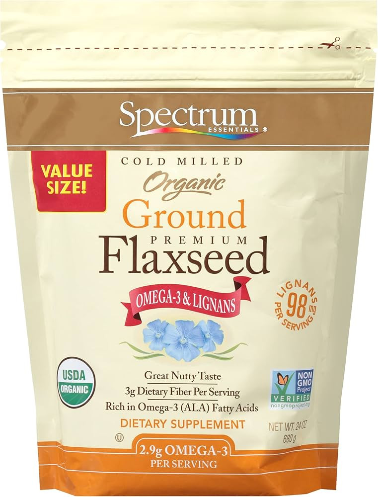 Spectrum Essentials Organic Ground Premium Flaxseed, 24 Oz | Amazon (US)