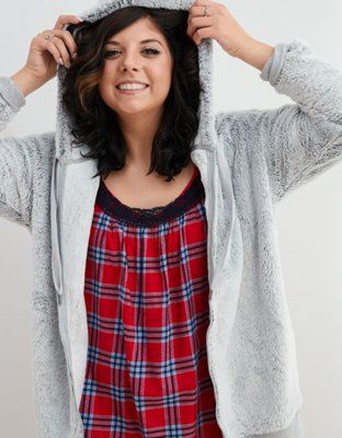 Aerie Fuzzy Sherpa Oversized Hoodie | American Eagle Outfitters (US & CA)