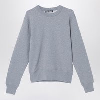 Acne Studios Grey Sweatshirt With Small Logo Patch | Balardi (US & Canada)