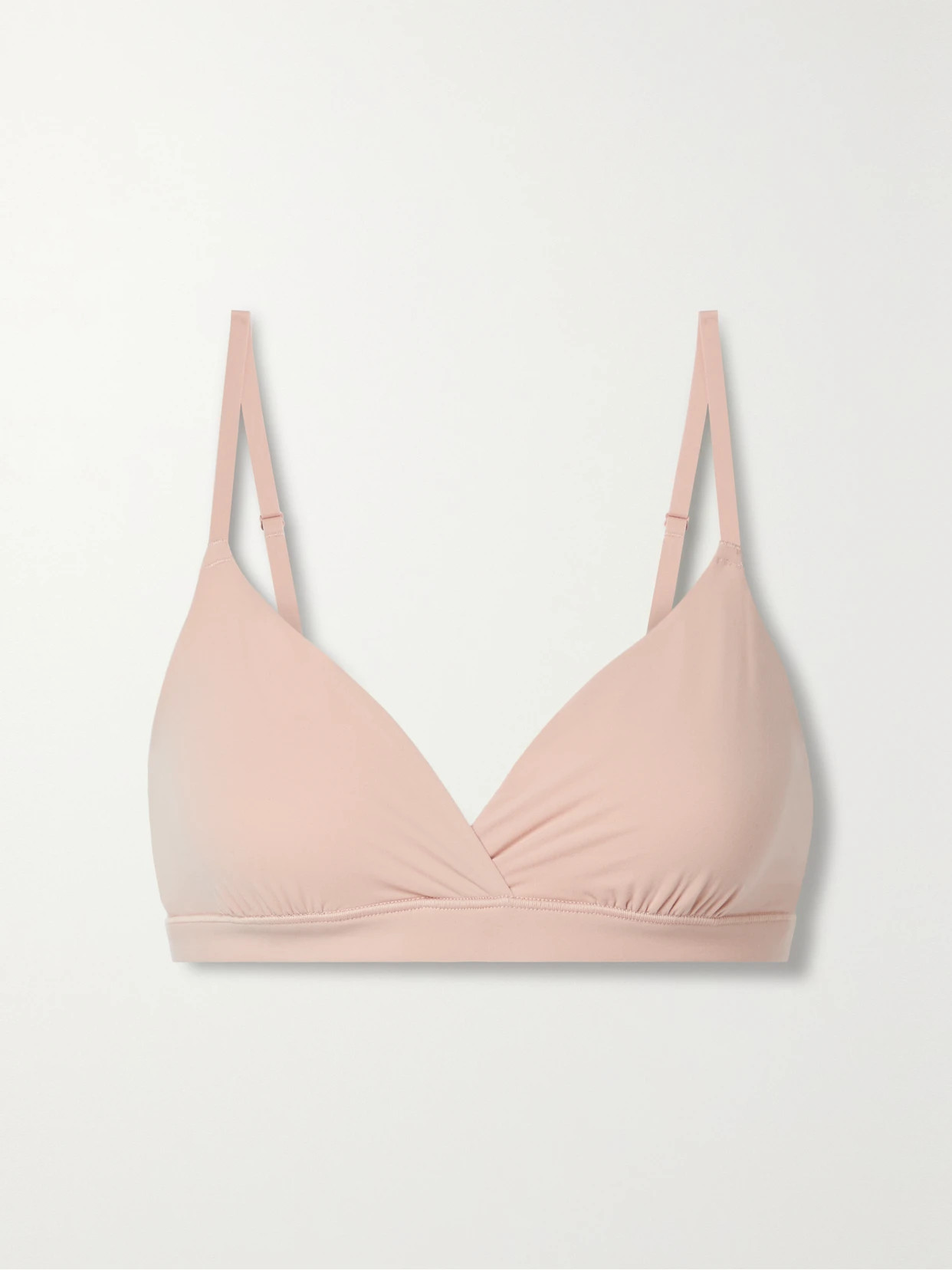 SKIMS - Fits Everybody Crossover Bralette - Mica | NET-A-PORTER (US)