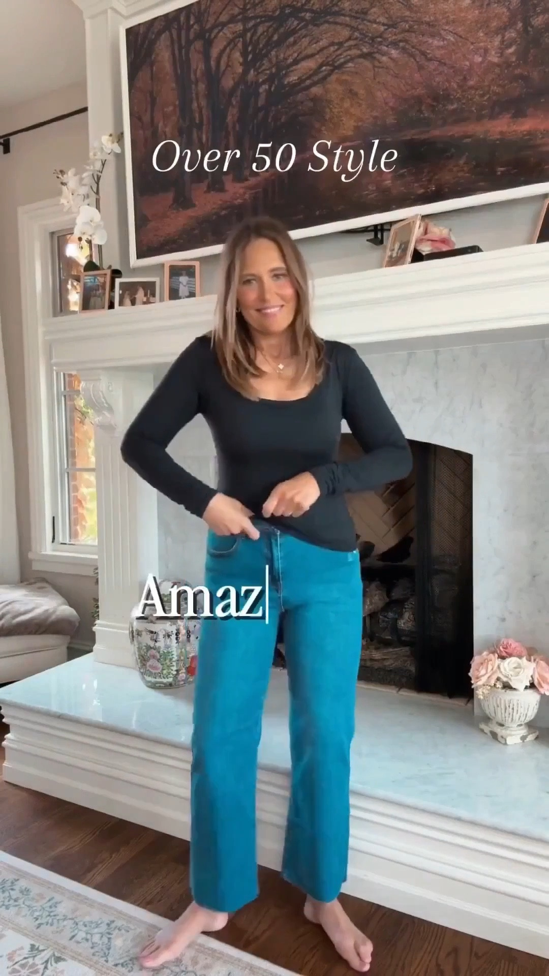 The perfect Amazon outfit to wear out with friends. I styled it with denim jeans, flats, and a cute purse to pull the whole look together. These are the kind of pieces I will be reaching for all throughout the winter months.

#LTKSeasonal #LTKMidsize #LTKOver40