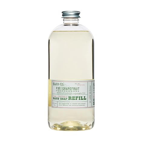 BARR-CO. Fir & Grapefruit Hand Soap Refill, Bright Grapefruit and Cooling Balsam, Natural Liquid ... | Amazon (US)