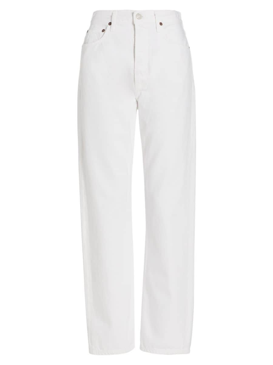 90s Straight-Leg Pinch-Waist Jeans | Saks Fifth Avenue