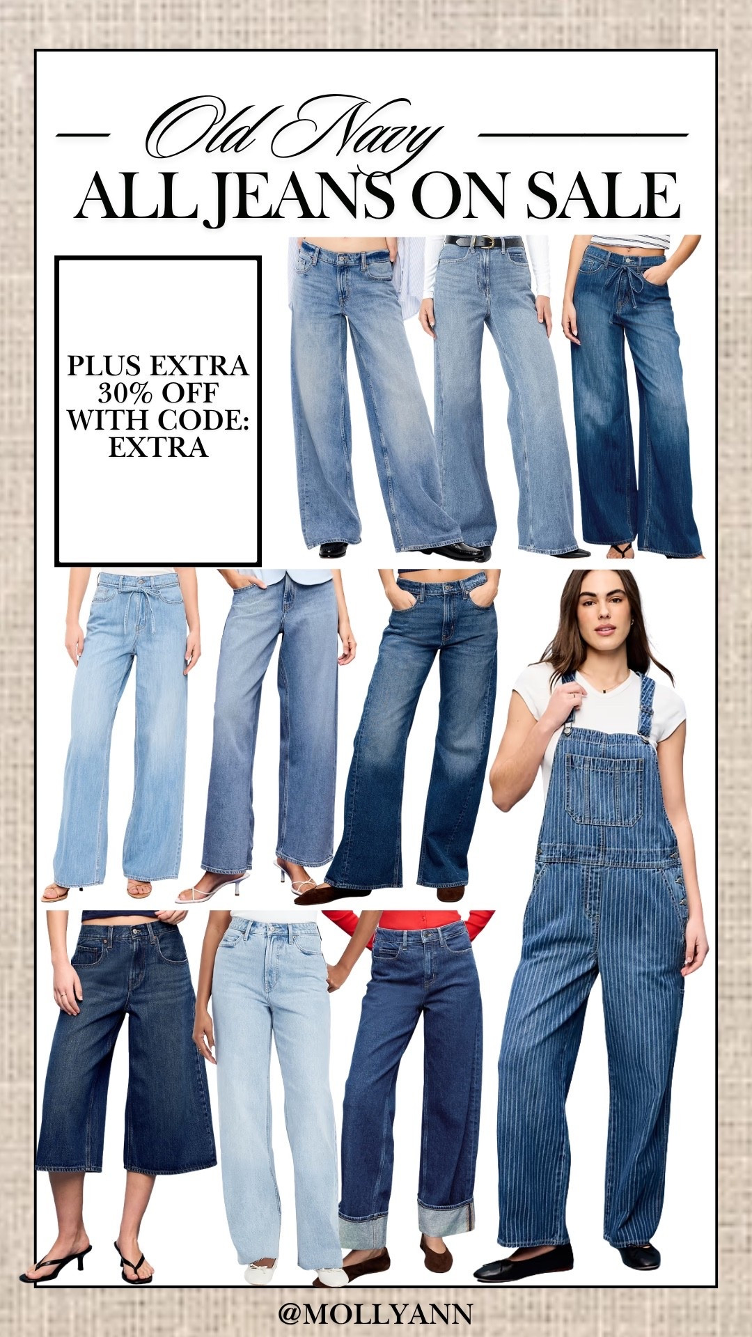 Old Navy jeans on massive sale right now🤍

#LTKSeasonal #LTKU #LTKootd