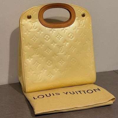 Good Auth LOUIS VUITTON M91378 Monogram Vernis Maple Drive Handbag Perle LV F/S | eBay | eBay US
