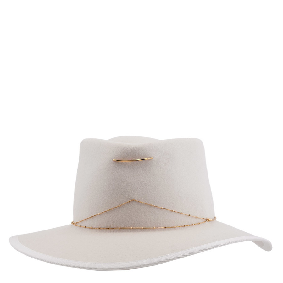 Van Palma Ladies White Anna Hat, Size Medium | Jomashop.com & JomaDeals.com